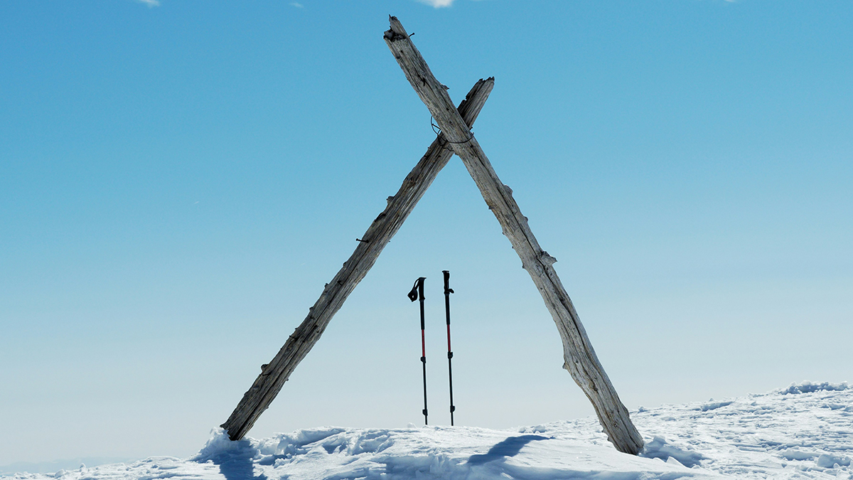ALPINUS Kije trekkingowe Dhaulagiri - czerwone